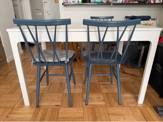 MOVING SALE - Set of 4 Becket Metal Dining Chairs
