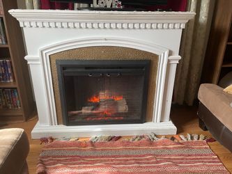 Large Electric Fireplace (Real Wood)