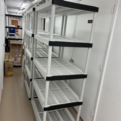 4 Plastic Shelves, Great Shape. I Have Four Available $40 Each.