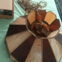 vintage stained glasshanging light