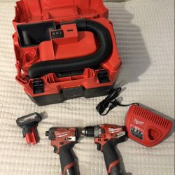 Milwakee Tools Vacuum And Drills $325 Pick Up 