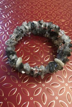 Black tourmaline wrap bracelet