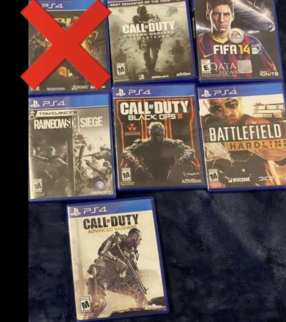 Ps4 games 10 a piece need to sell ASAP 35 all