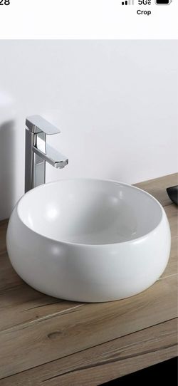 Ceramic vessel   vanity sink code # 8002  $40
