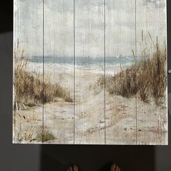 Canvas Seaside Print