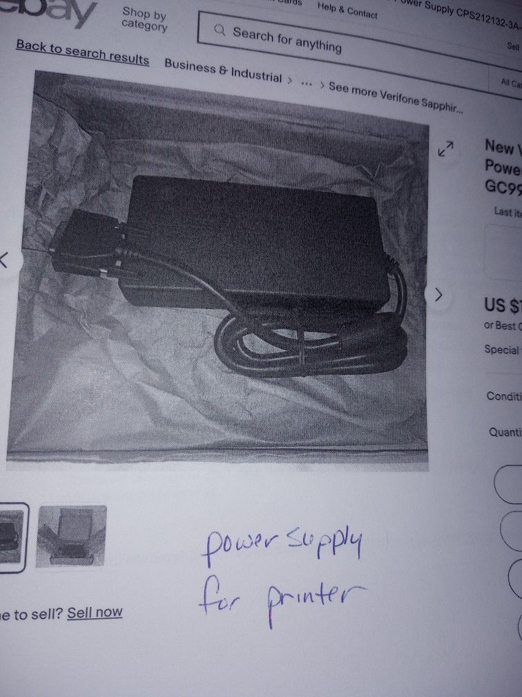 Power Supply For Printer