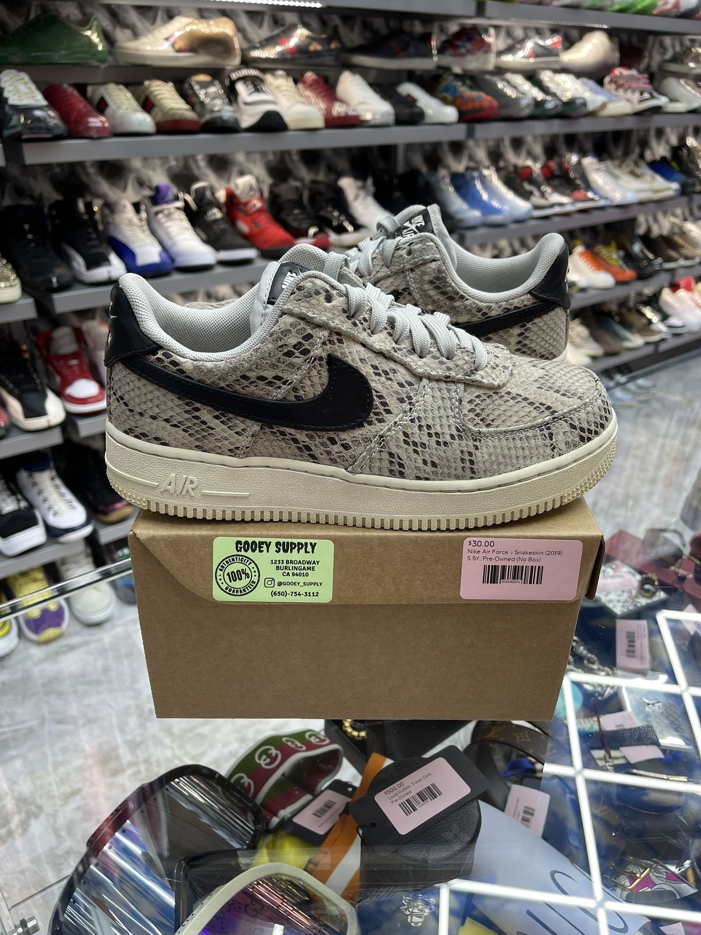 Nike Air Force 1 Snakeskin (2019) - Size 5.5y