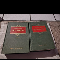 Vintage books Seventh Day Adventist Bible Commentary OOP BOOKS VOLUME 1 -2  ELLEN G WHITE RARE