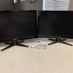 20” Acer dual monitor set up