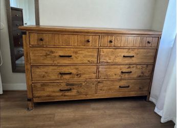 Queen bed and dresser