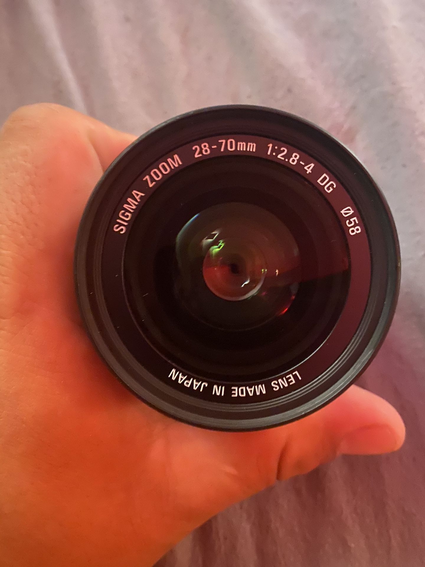 Sigma Zoom 28-70mm f2.8-4 ef mount dg lens