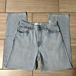 Light Blue Men Baggy Hollister Jeans 