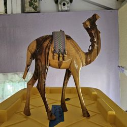 Hand Carved Camel Figurine