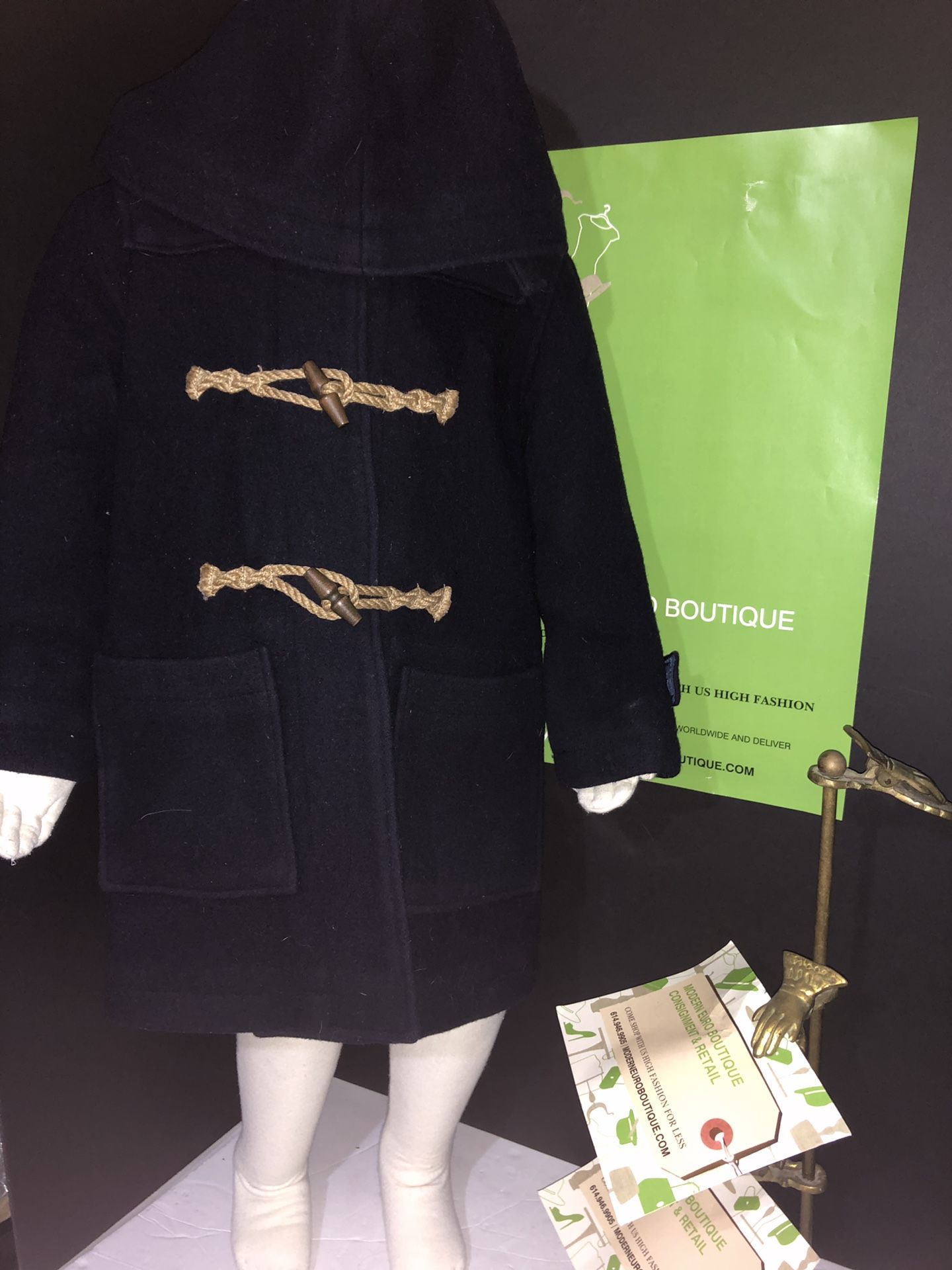 Ralph Lauren boys toddler wool pea coat size 4 T