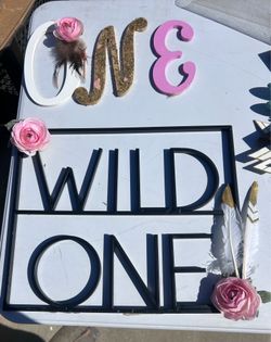 Wild one sign