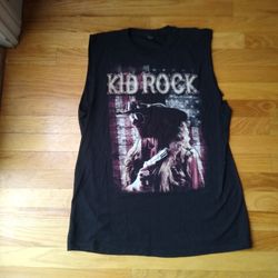 Kid Rock 2015 Tour Muscle Graphic T-Shirt Size Adult Large