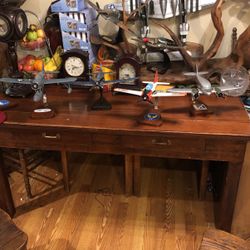 Hand Made WWII Model Airplanes With Stands