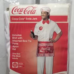 Mens One Size Fits Most Soda Jerk Costume 