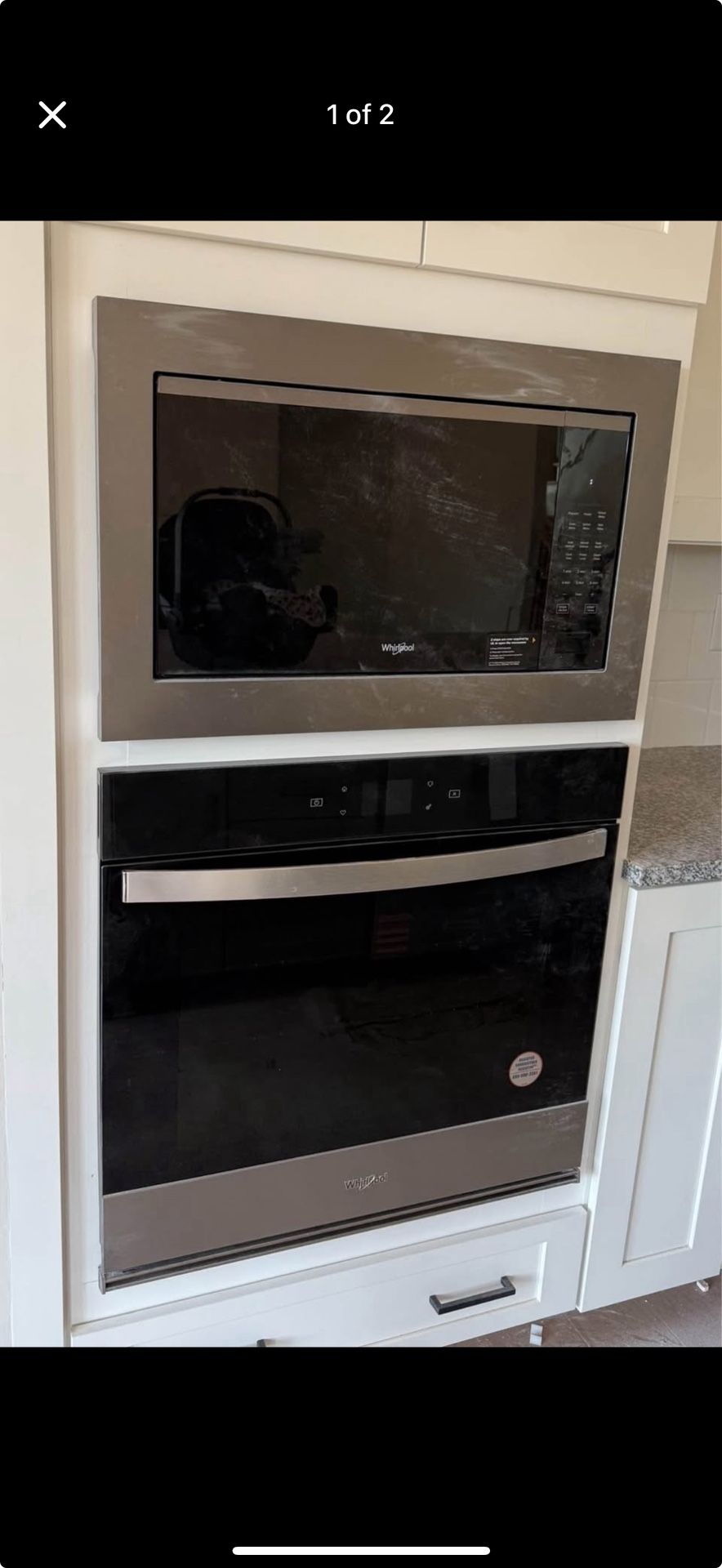Whirlpool Wall Oven And Whirlpool Microwave