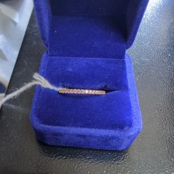 14 Karat Rose Gold Pink Sapphire Ring
