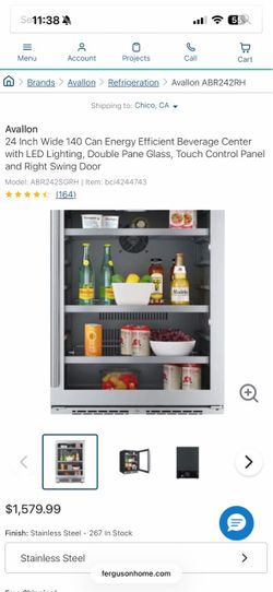 Avallon wine and beverage fridge