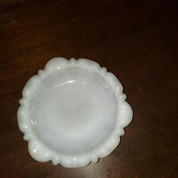 Vintage Milk Glass Candy Dish