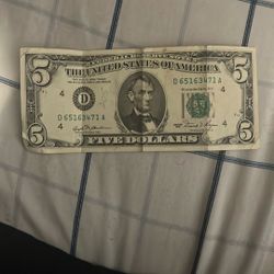 1981, 5 Dollar Bill