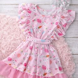 NEW Pleated Easter Dress w/ Matching Bow (4T-5T)