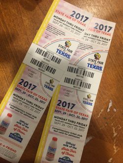 2 student fair tickets