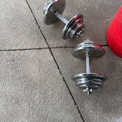 Weights Total 85pound Dumbbells 