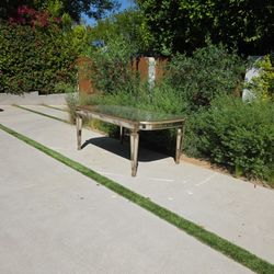 Horchow mirror dining table 72 x 42