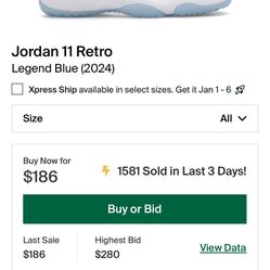 Jordan 11 Size 10 