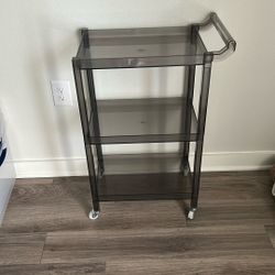 Clear Plastic Bar Cart