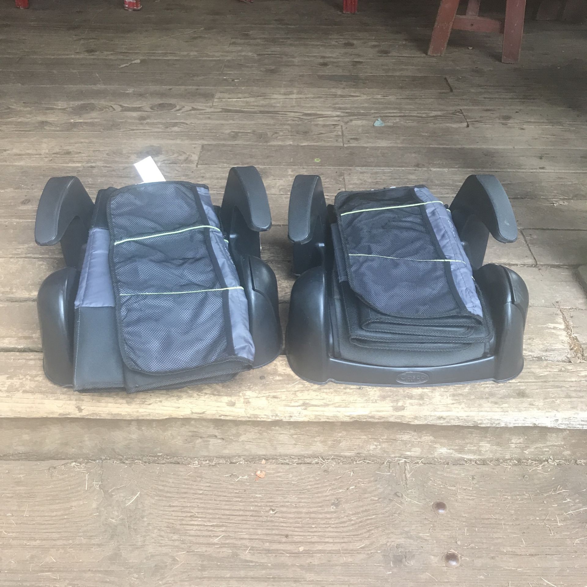 2 Cosco Childs Booster Chairs With Seat Protectors
