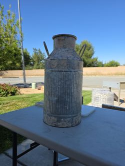 Galvanized Metal Milk Can