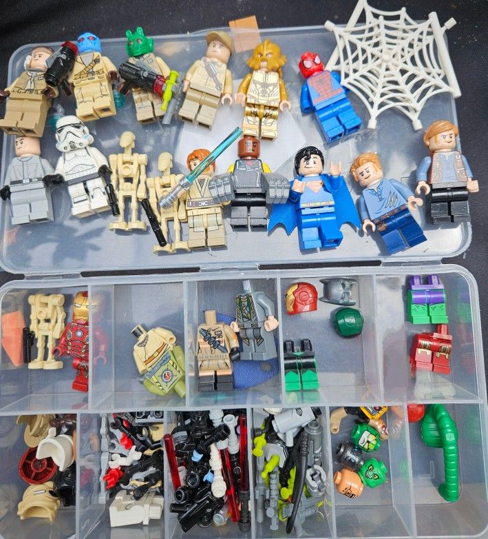 LEGO Minifigure And Accessories Lot Star Wars Marvel DC And More