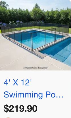 Water warden safety fence pool
