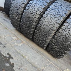 4 used tires Lt275 65r20 Bfgoodrich K02 $280.00