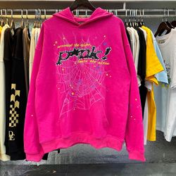 Spider Hoodie Pink 