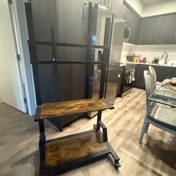 Rolling TV Stand for 32-75 Inch TVs