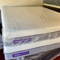 King Size Mattress Purple 3 With its Plastic 12” Inches Thick Direct From Factory Same Day Delivery  