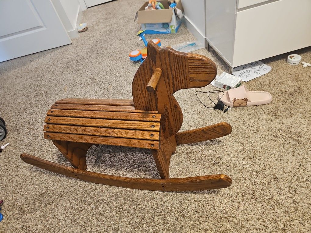 Wooden Ride On Horse