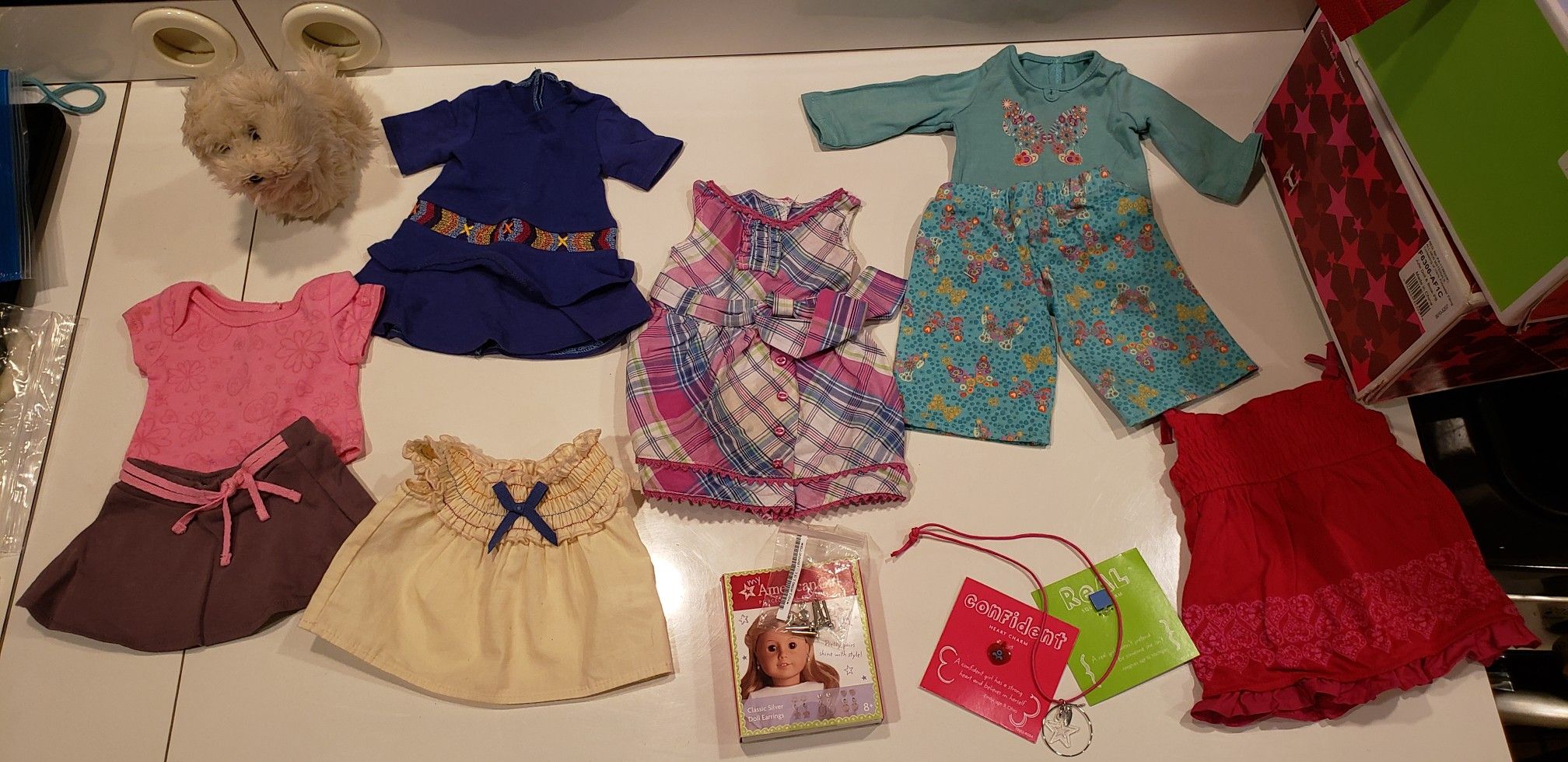 American girl doll cloth $10 and out $5 per article