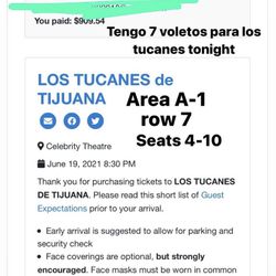 Tucanes Tickets Phoenix 