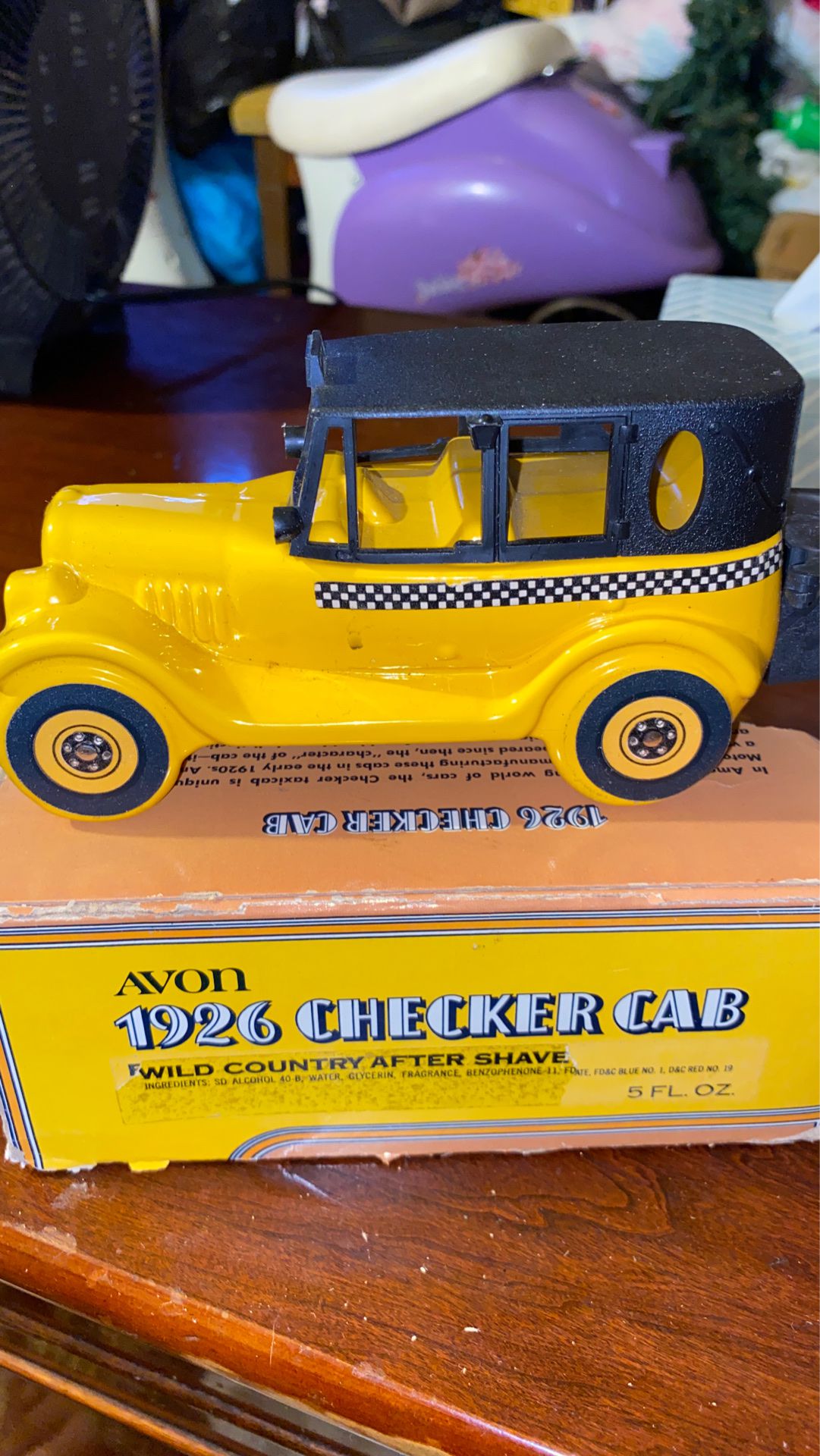 Avon 1926 checker cab wild country after shave