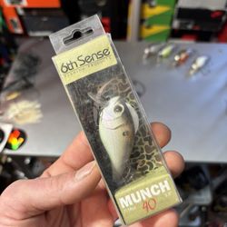 6th Sense Munch 40 Crankbait  7/16 Oz 2.5”  “4K Shad” 