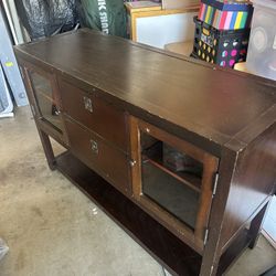 Dark Wood Console Table / Sideboard / Entryway Table