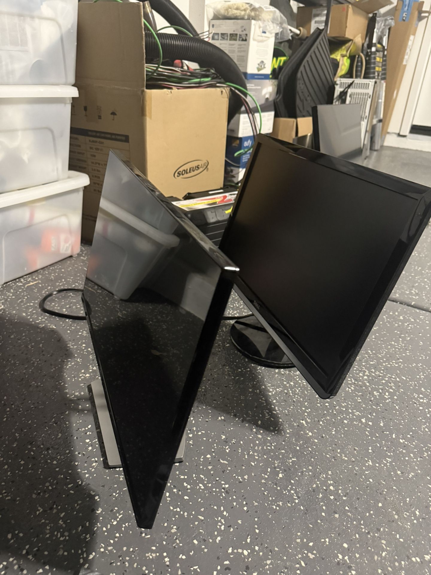 Two Dell moniters