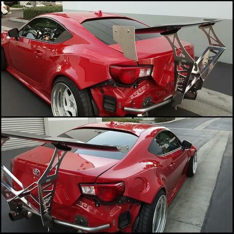 Street faction chassis mount wing