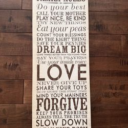 Canvas Wall Art 11-1/2 x 29-1/2 x 1-1/4
